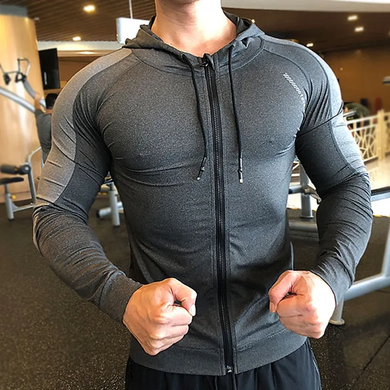 Men's Long sleeves Gym Sports Hoodies