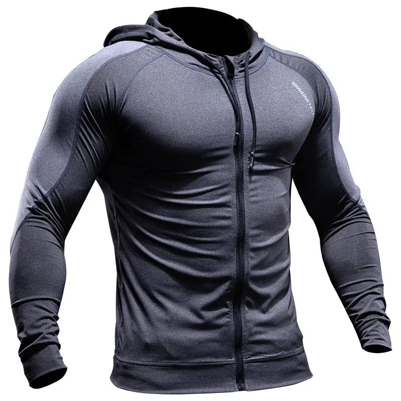 Men's Long sleeves Gym Sports Hoodies