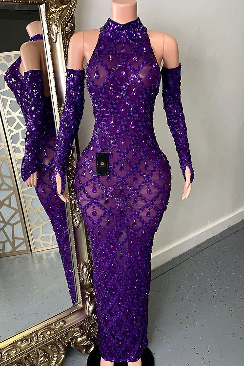 Midnight  Rhinestone Dress Set(Ready To Ship)