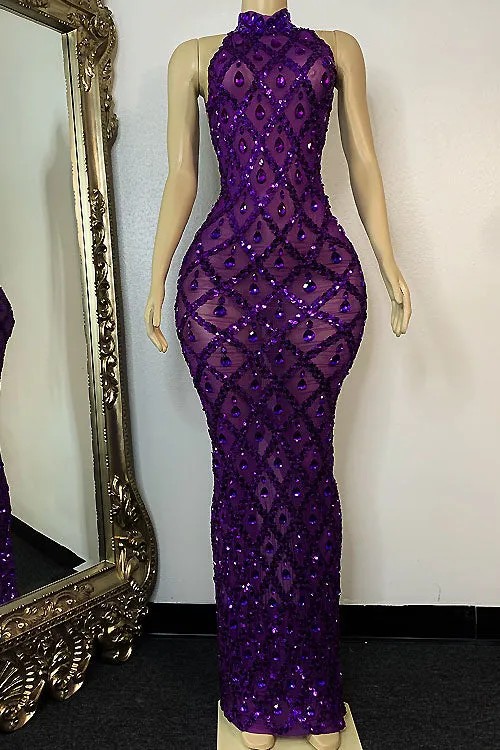 Midnight  Rhinestone Dress Set(Ready To Ship)