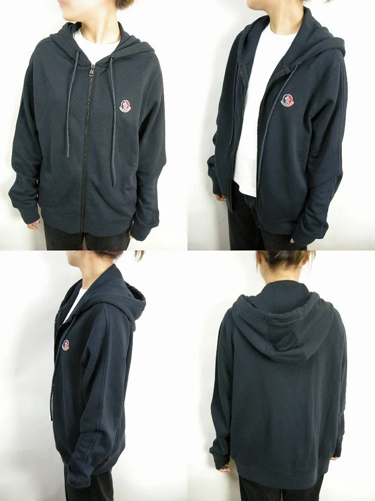 MONCLER  |Size S◆MONCLER GENIUS 1952 HOODIE ZIP Sweatshirts Navy Men's