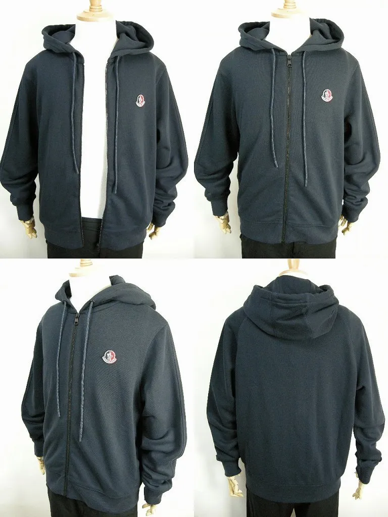 MONCLER  |Size S◆MONCLER GENIUS 1952 HOODIE ZIP Sweatshirts Navy Men's