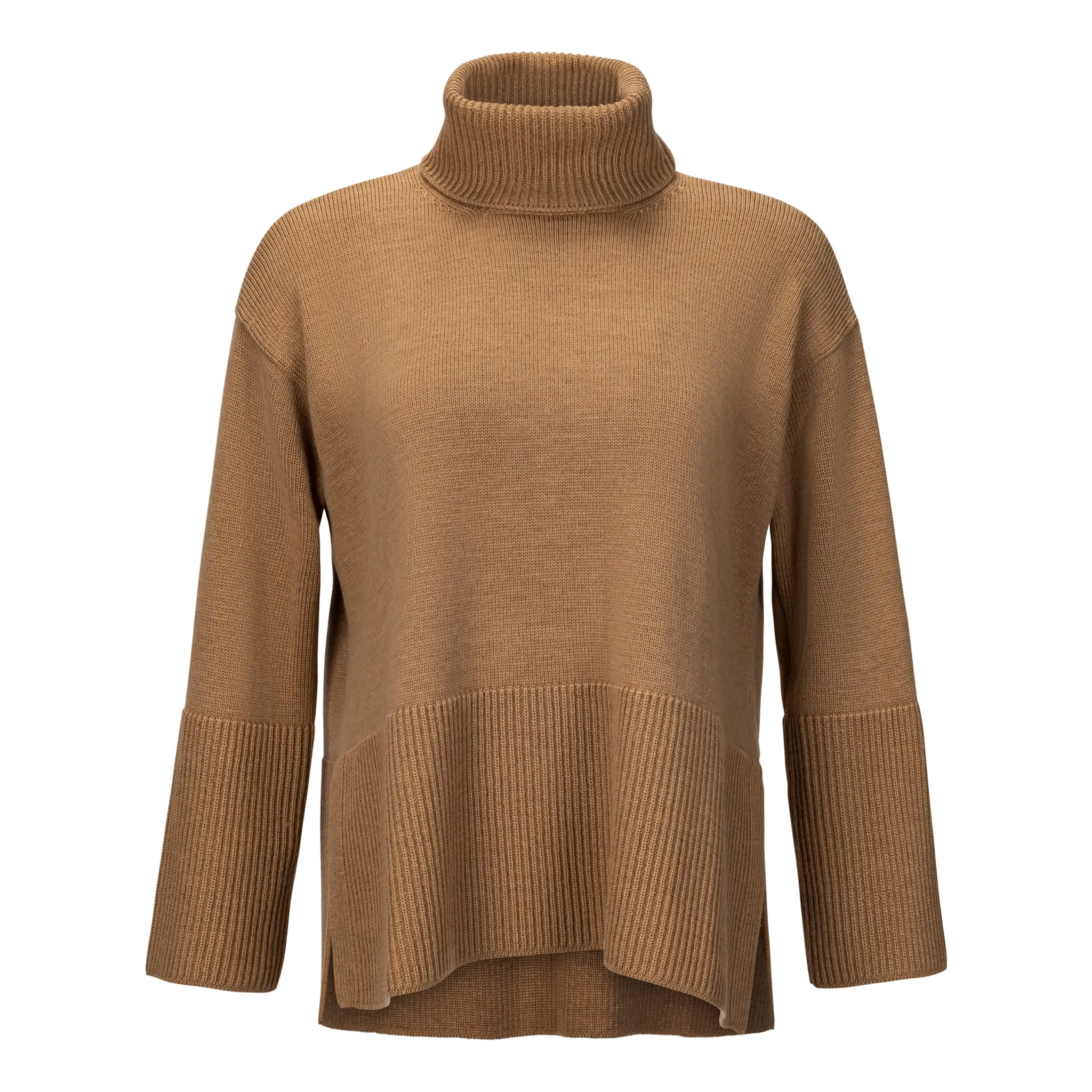 Neffa Wool Turtleneck Sweater - Camel