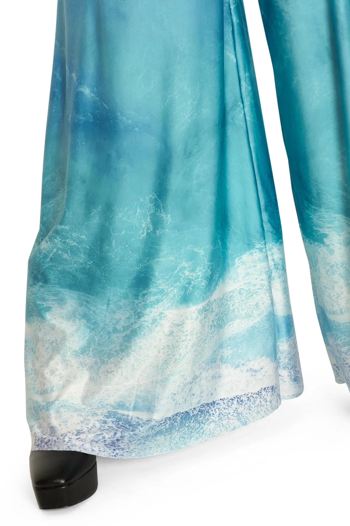 Ocean Waves Palazzo Pants