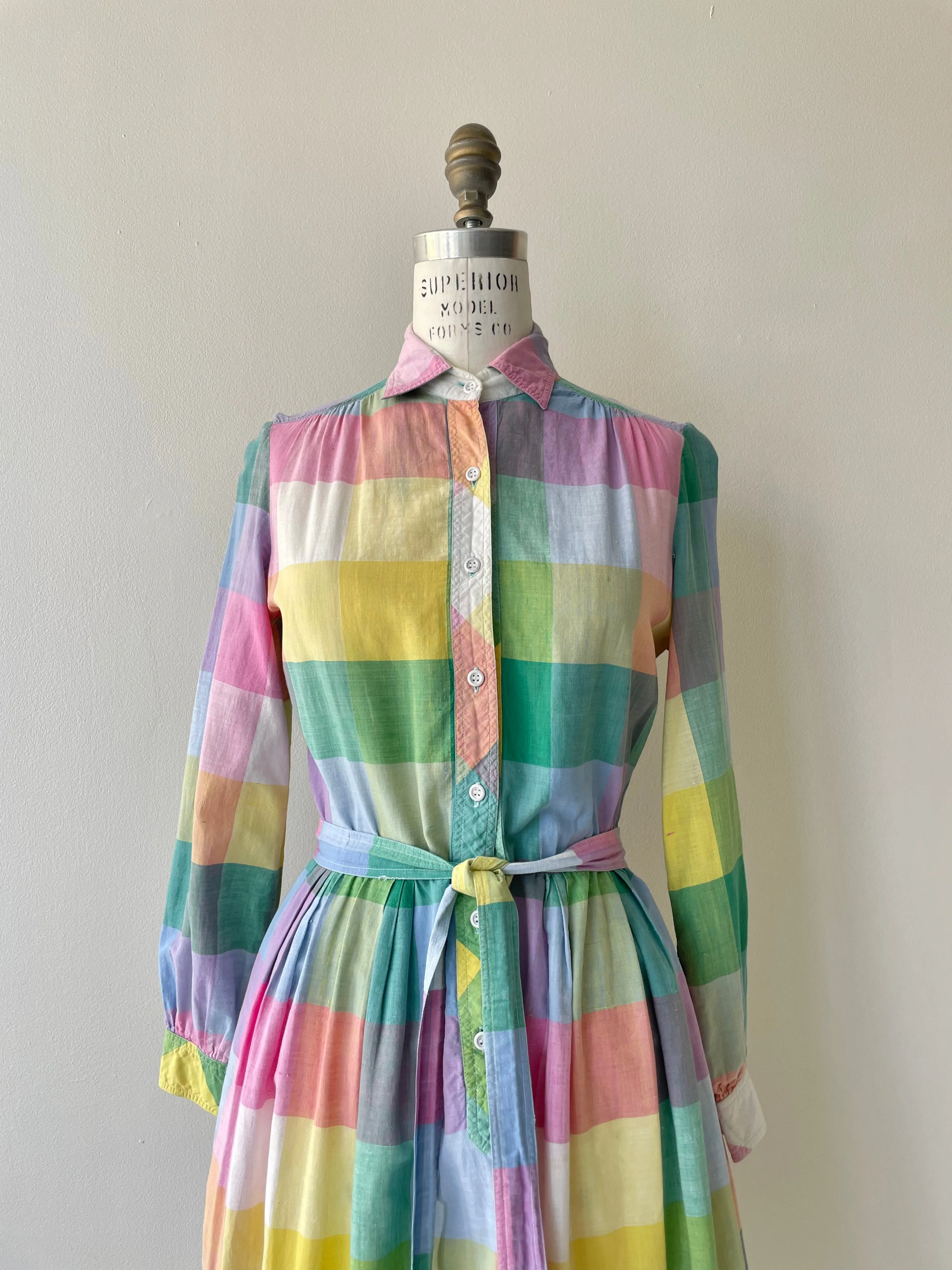 Pastel Madras Dress