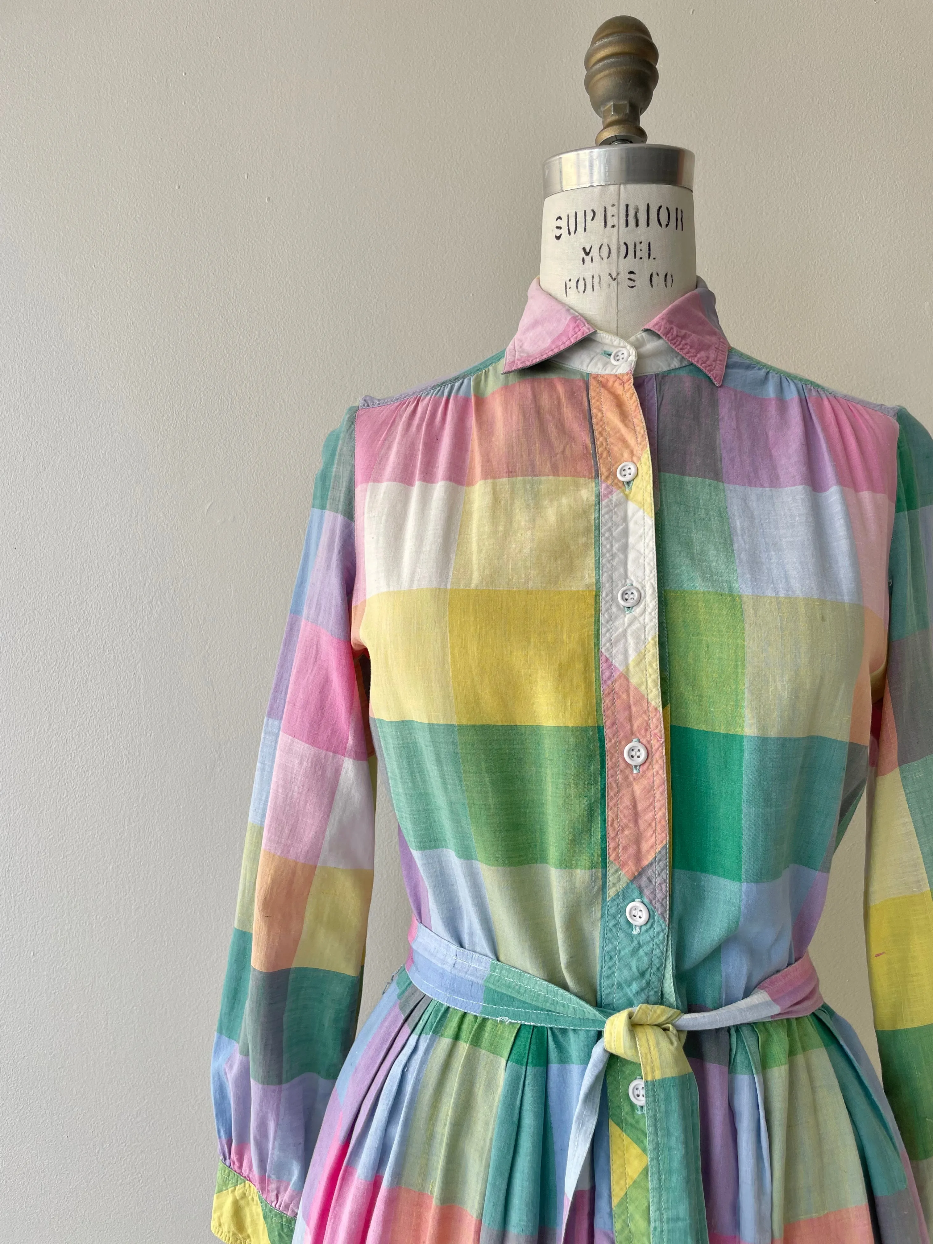 Pastel Madras Dress