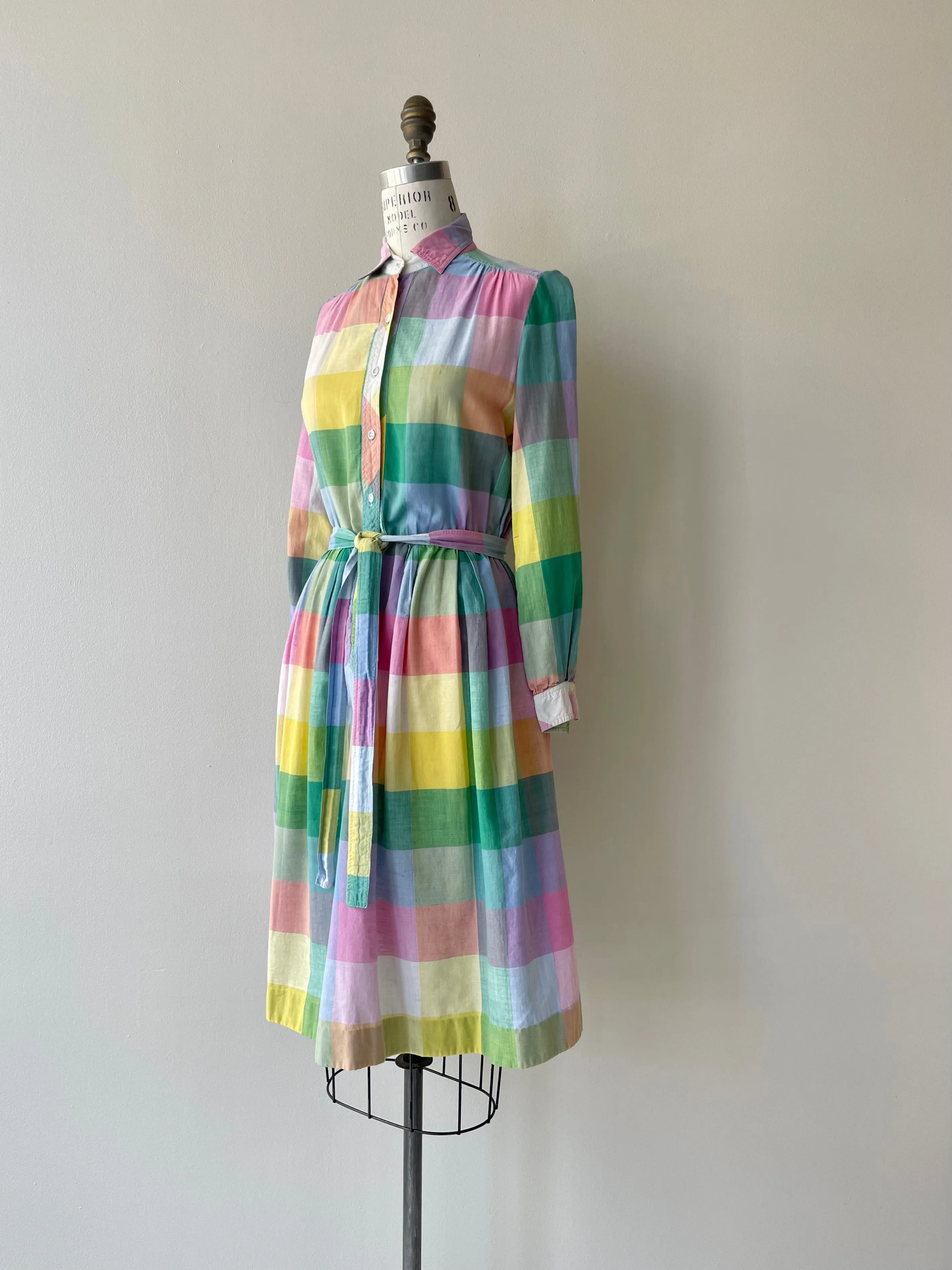 Pastel Madras Dress