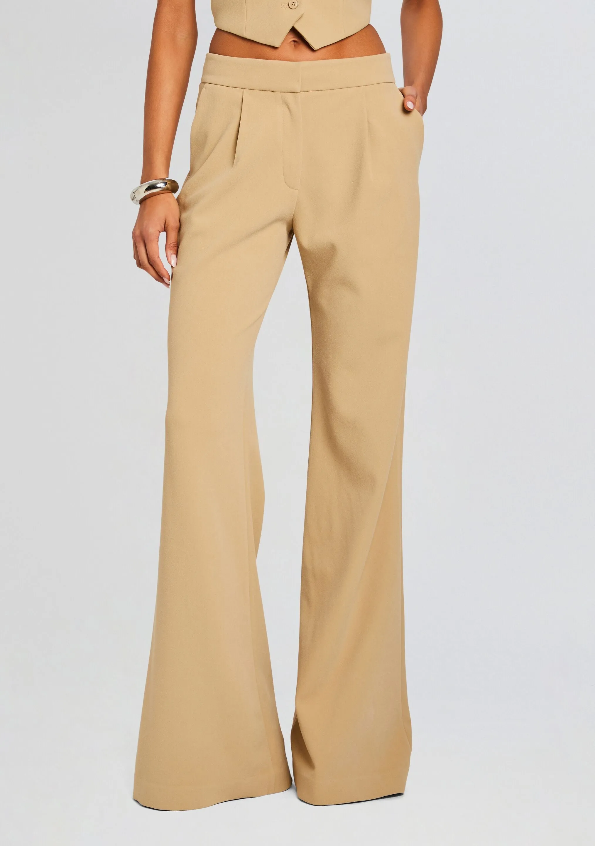 Pin Tuck Palazzo Pants