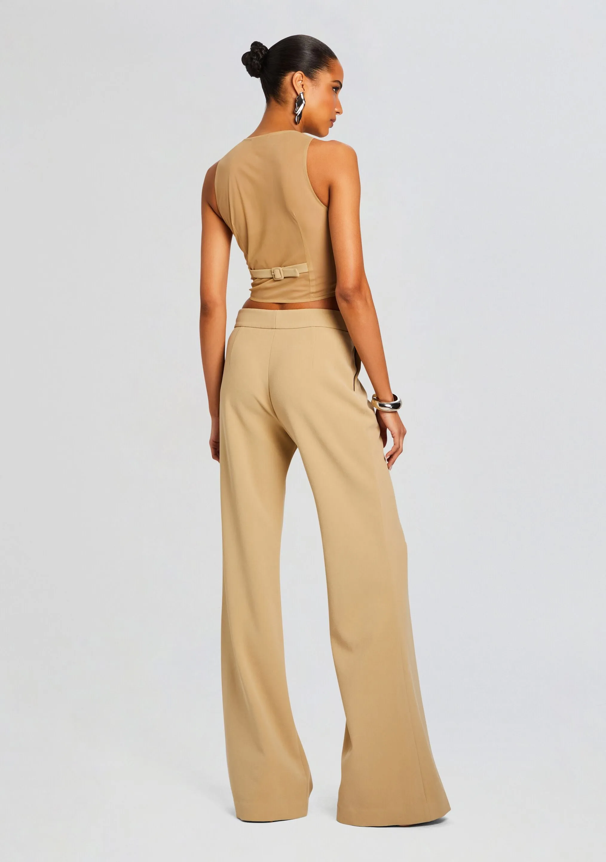 Pin Tuck Palazzo Pants