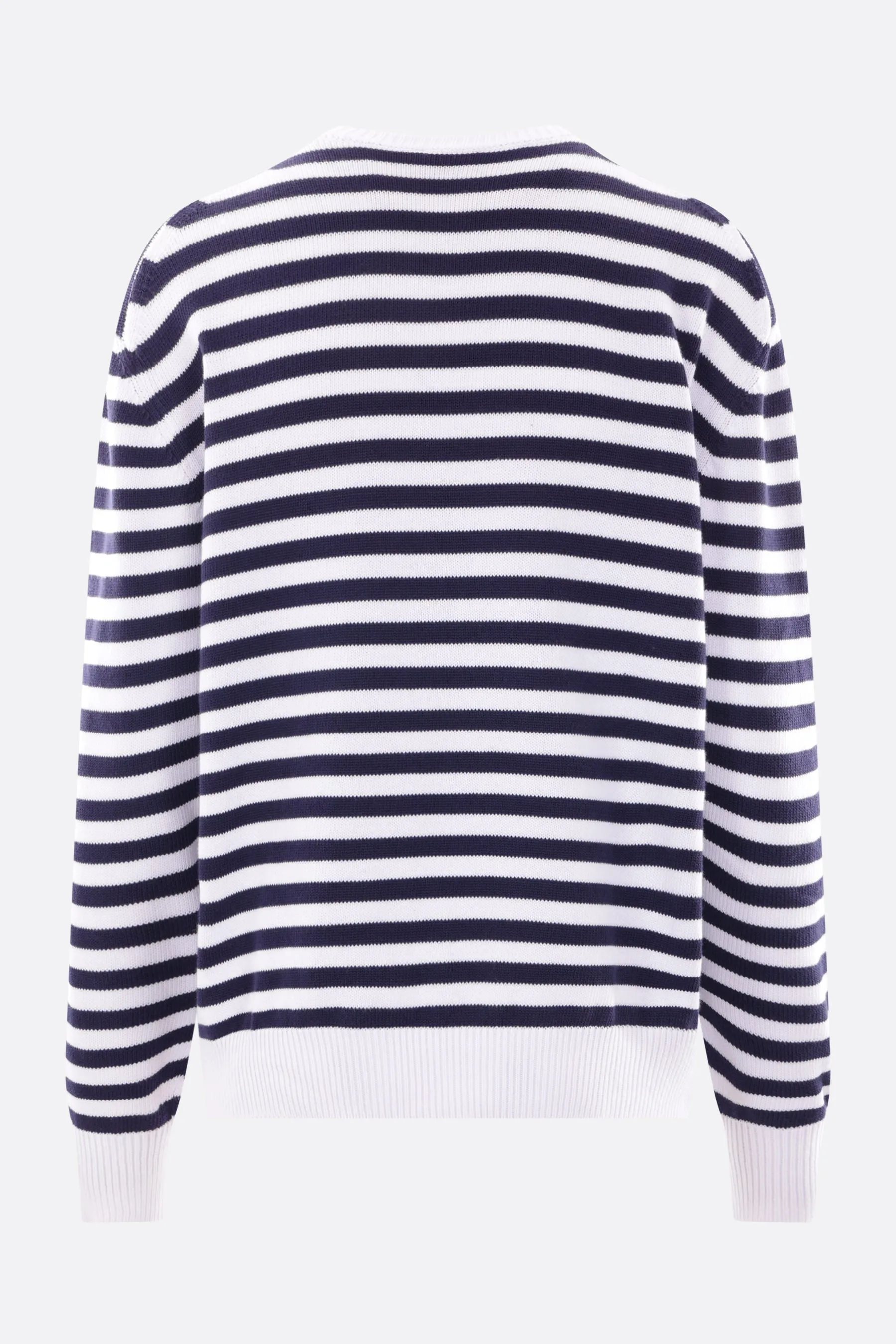 Pixel striped cotton pullover