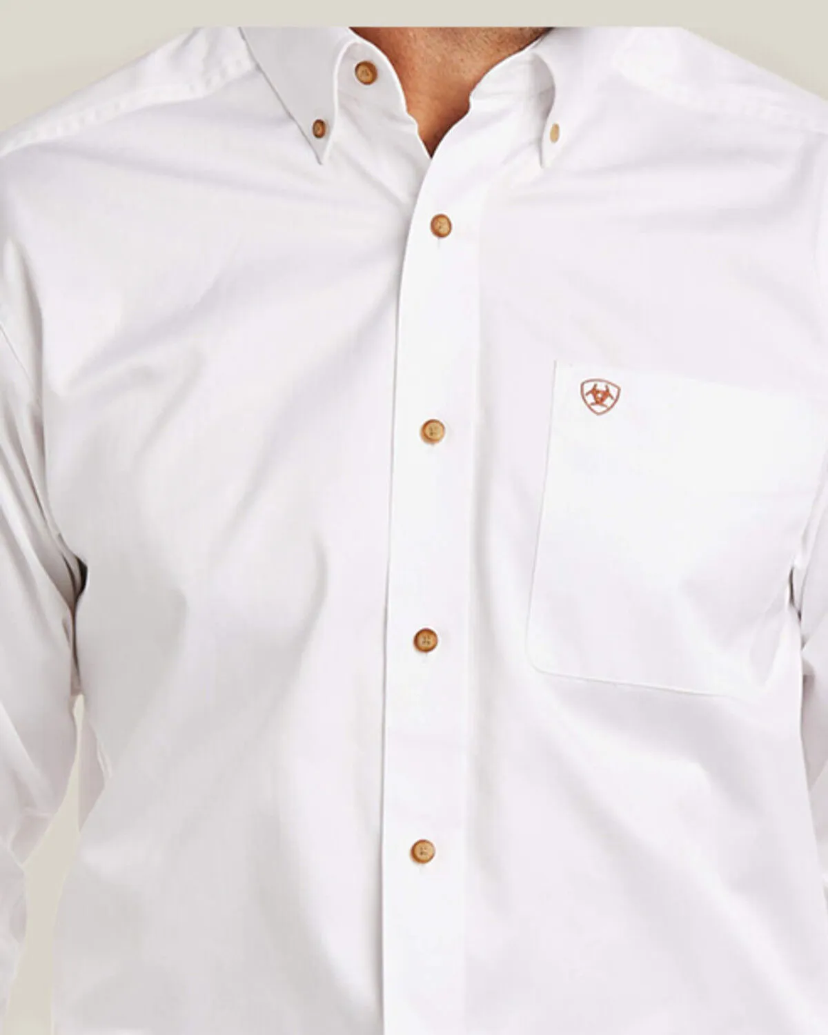 Product Name:  Ariat Men's Solid Twill Fitted Long Sleeve Button-Down Western Shirt