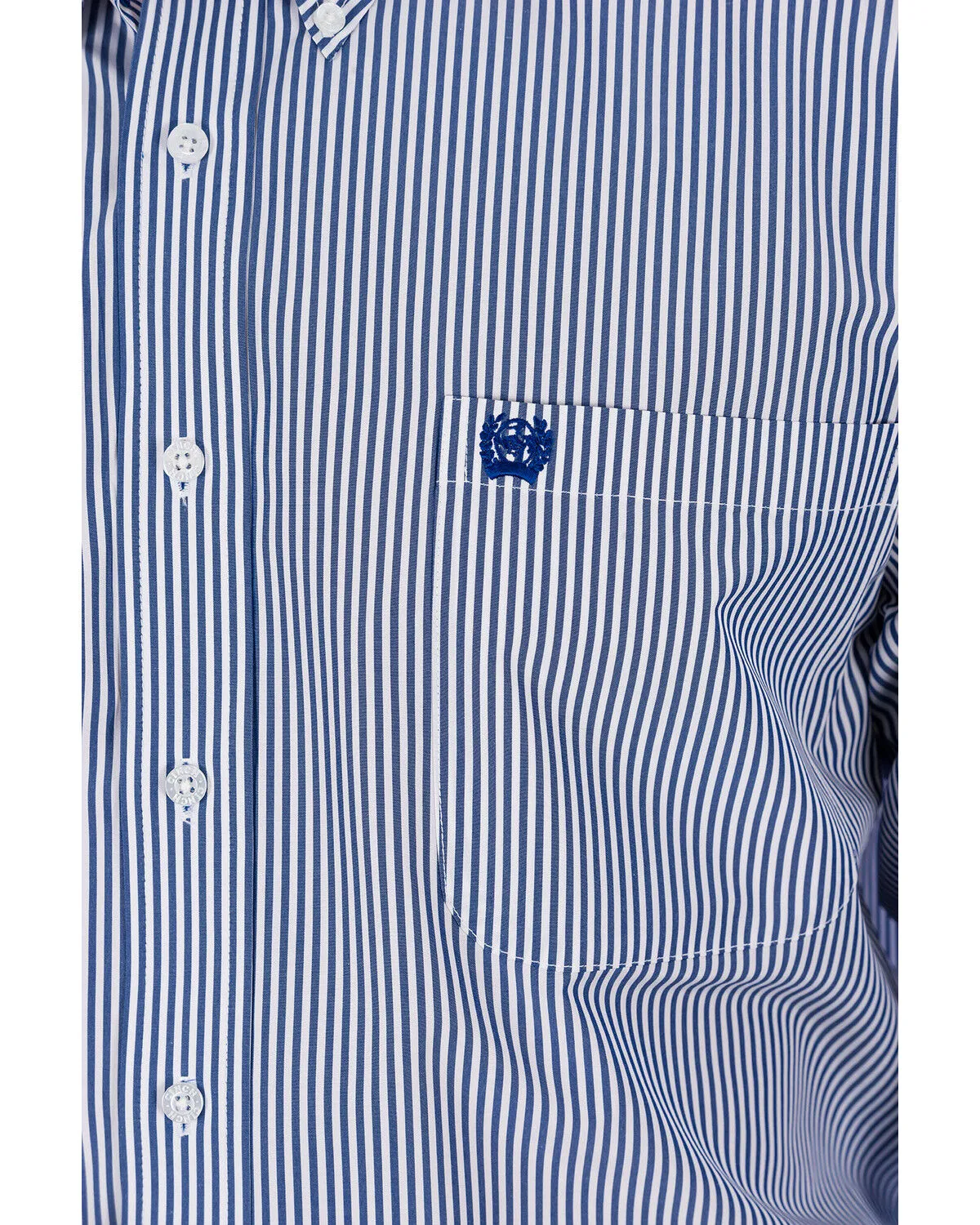 Product Name:  Cinch Men's Royal Blue Striped Western Shirt - Big & Tall