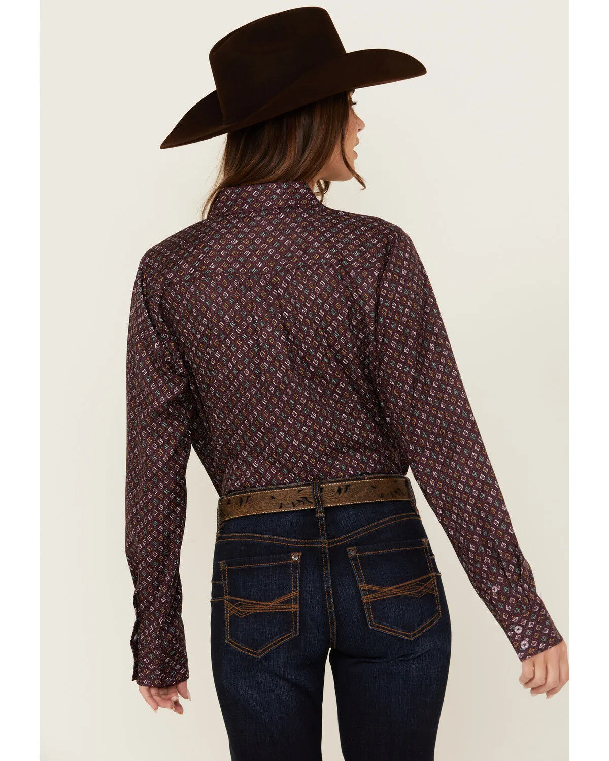 Product Name:  Cinch Women's ARENAFLEX Printed Long Sleeve Button-Down Western Shirt