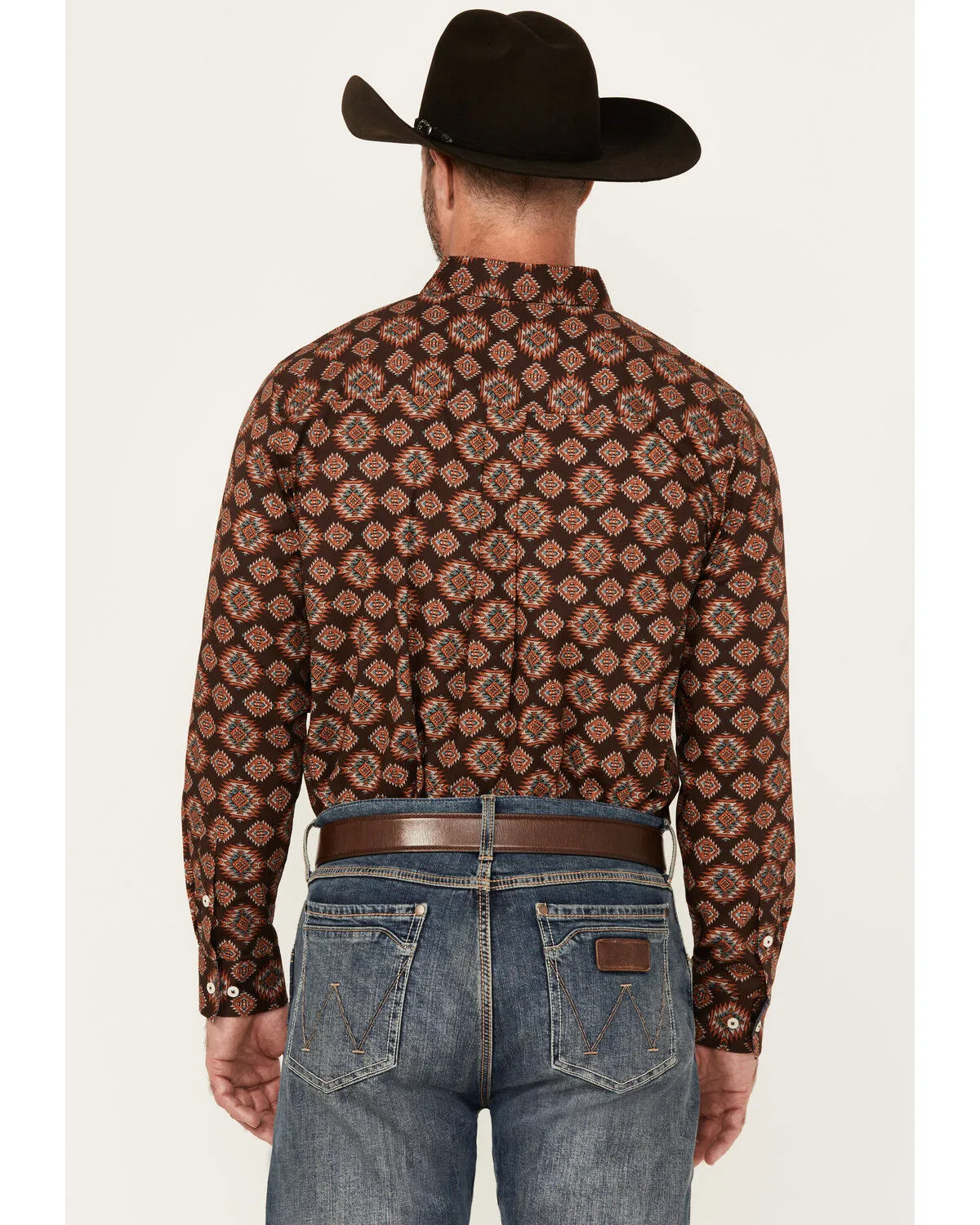 Product Name:  Cody James Men's Bite The Bullet Southwestern Print Long Sleeve Button-Down Stretch Western Shirt - Tall