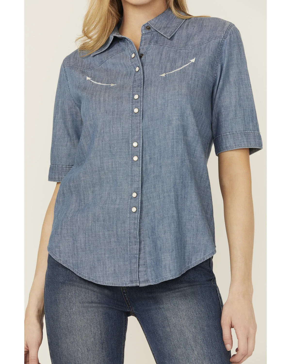 Product Name:  Cruel Girl Women's Short Sleeve Snap Western Shirt