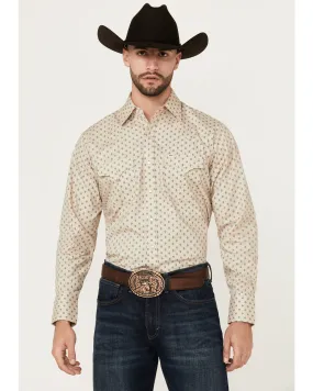 Product Name:  Ely Walker Men's Mini Southwestern Geo Print Long Sleeve Snap Western Shirt - Tall