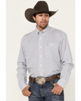 Product Name:  George Strait by Wrangler Men's Geo Button Down Long Sleeve Western Shirt