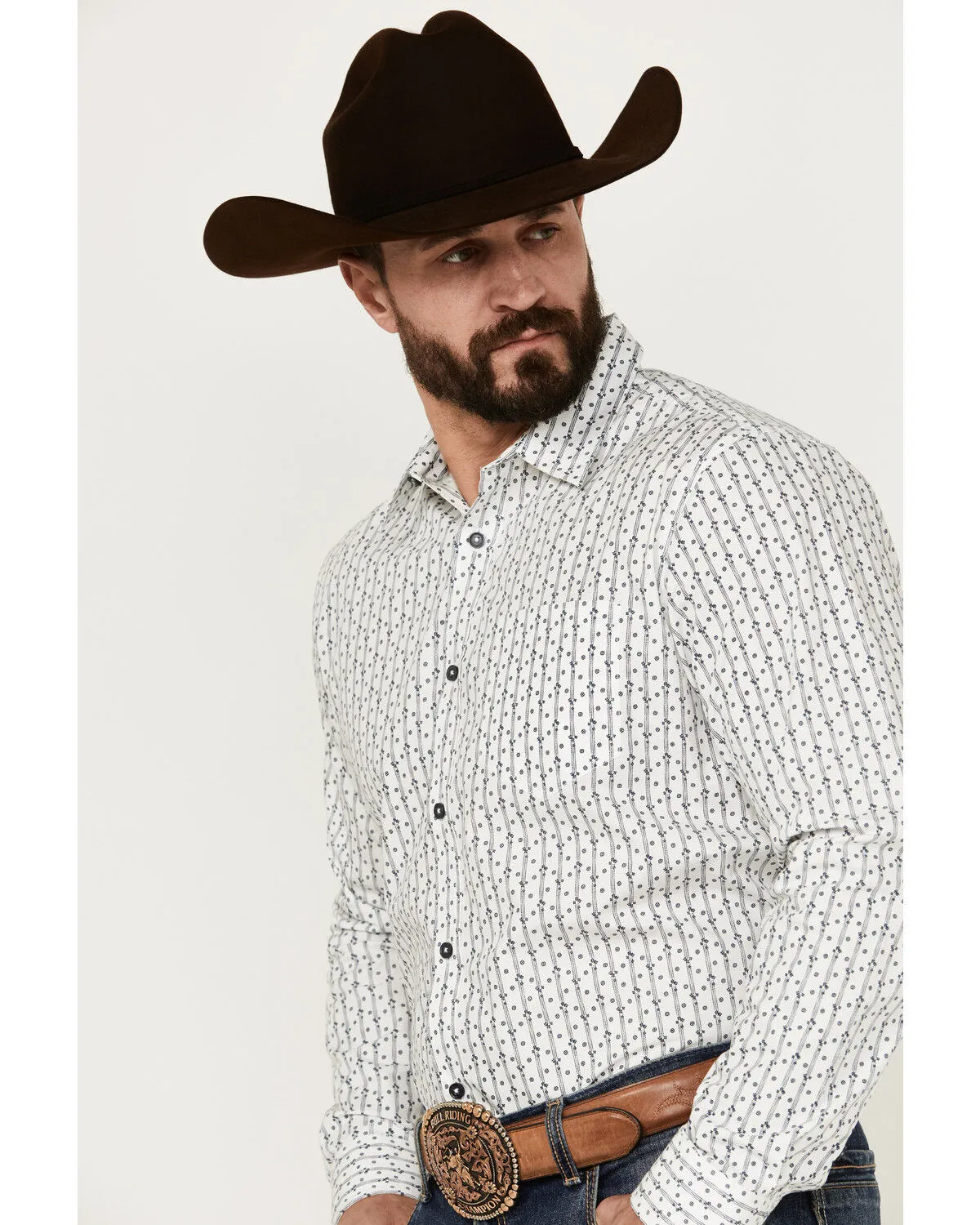 Product Name:  Gibson Trading Co Men's Flower Power Floral Print Long Sleeve Button-Down Western Shirt