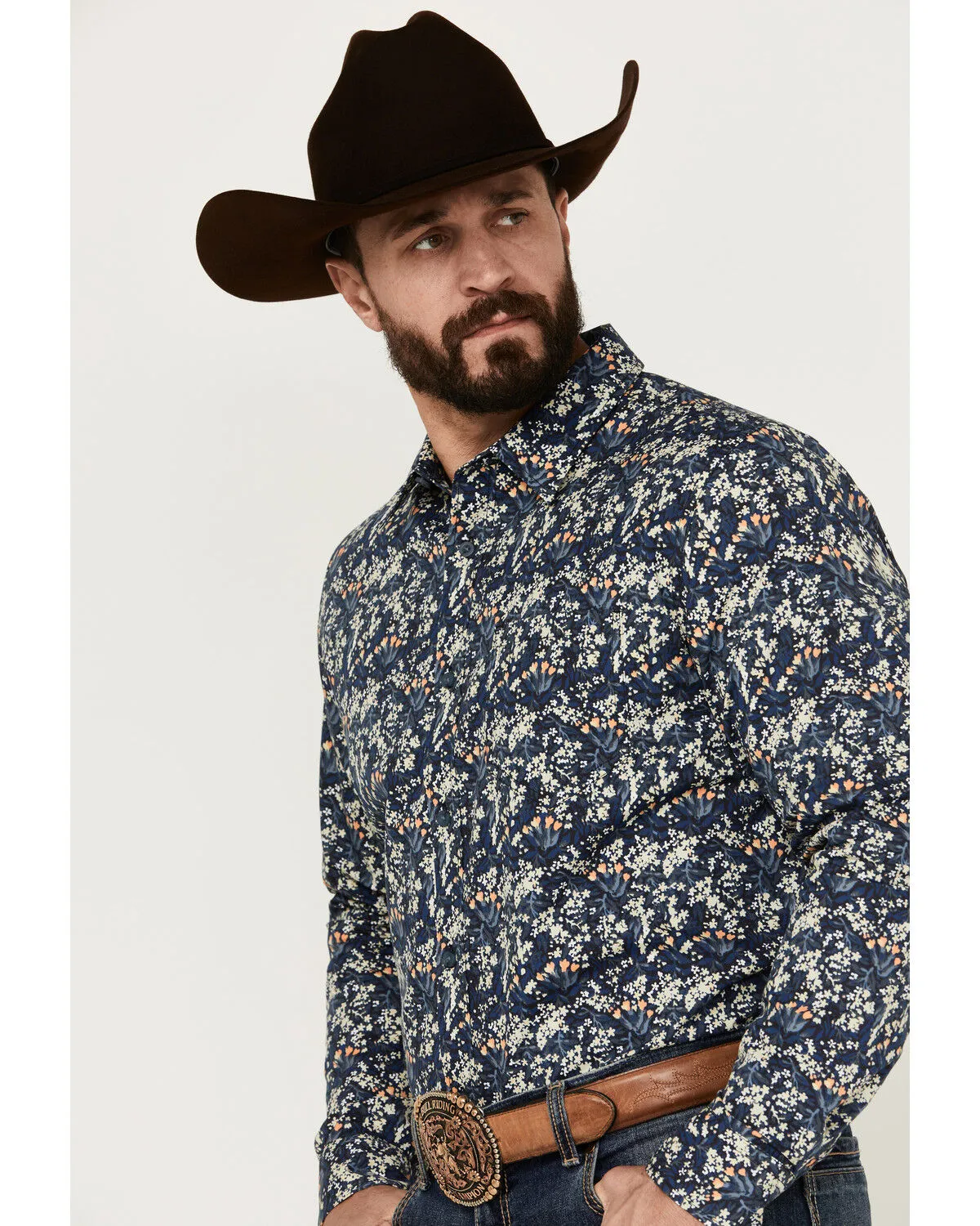 Product Name:  Gibson Trading Co Men's Shin Dig Floral Print Long Sleeve Button-Down Western Shirt