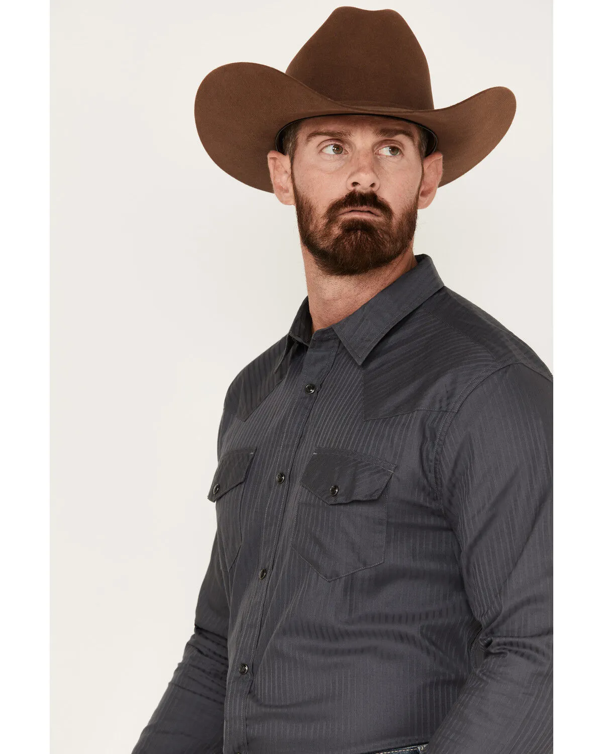 Product Name:  Gibson Trading Co Men's Southside Satin Stripe Snap Western Shirt