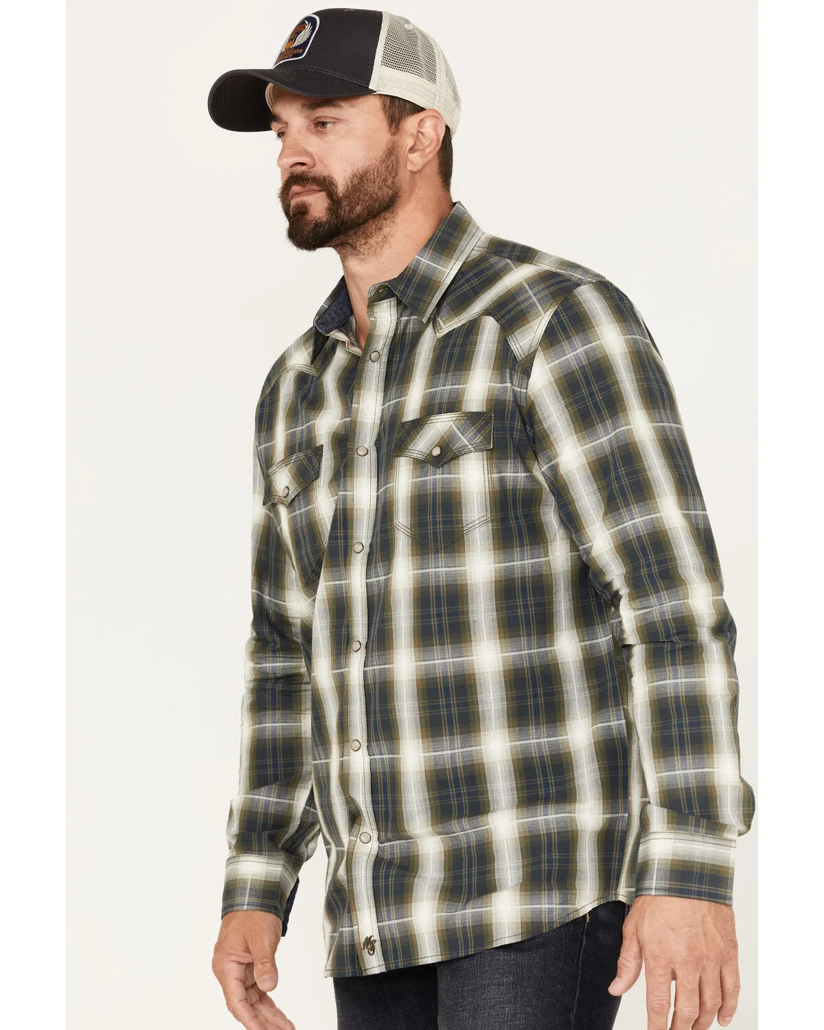 Product Name:  Moonshine Spirit Men's All Day Long Large Plaid Snap Western Shirt