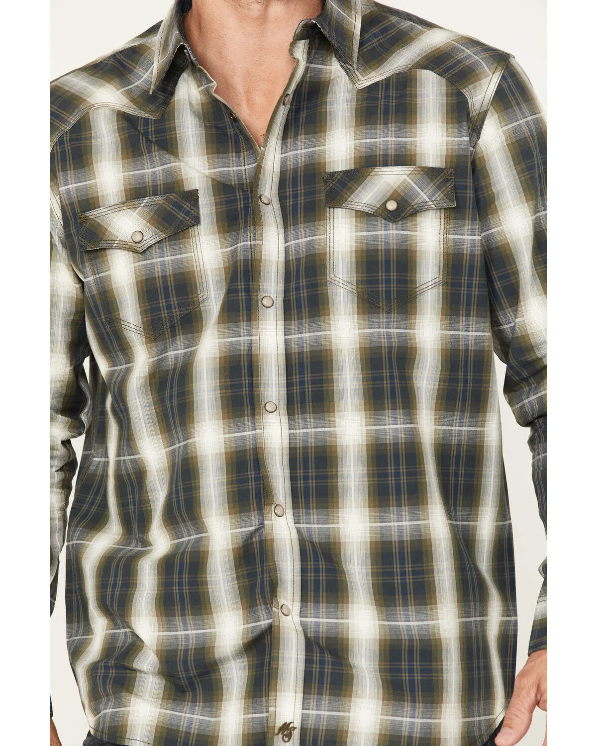 Product Name:  Moonshine Spirit Men's All Day Long Large Plaid Snap Western Shirt