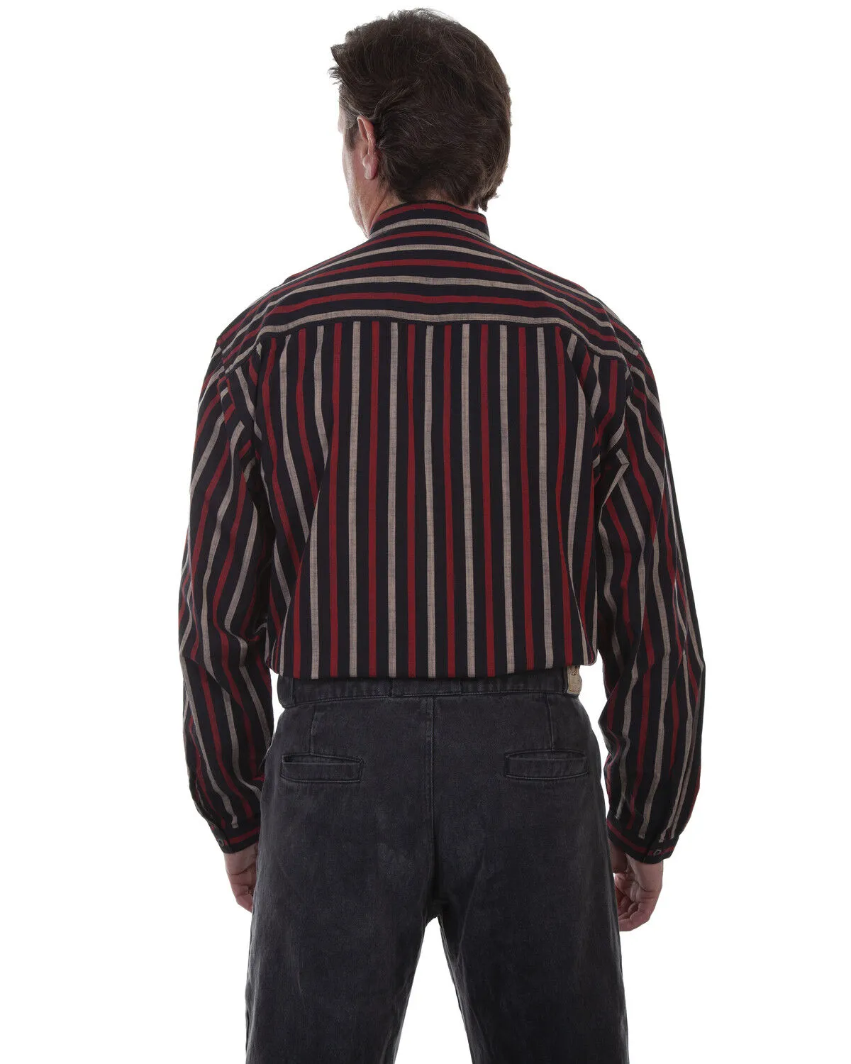 Product Name:  Rangewear by Scully Men's Black Stripe Long Sleeve Western Shirt