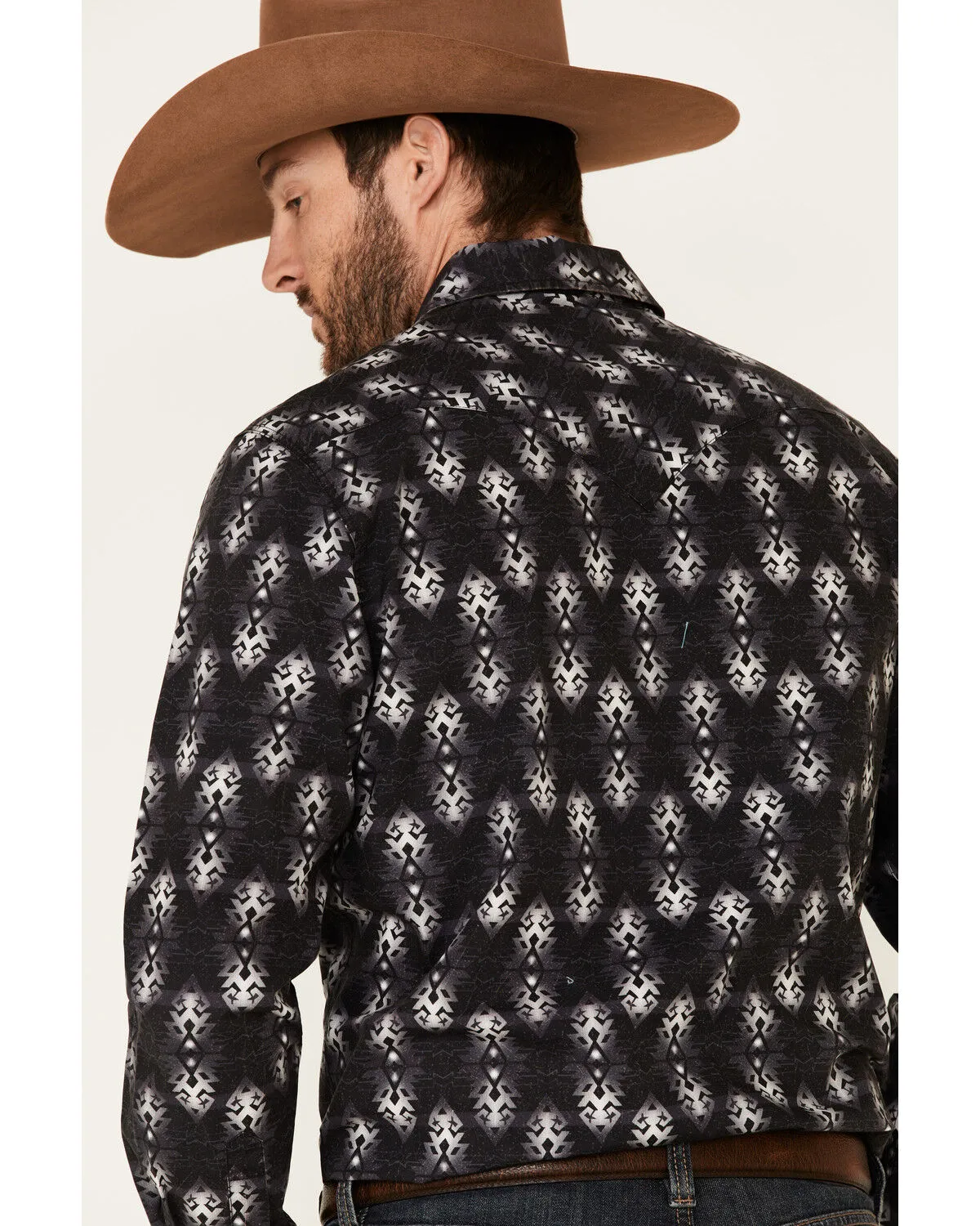 Product Name:  Rock & Roll Denim Men's Southwestern Print Long Sleeve Western Shirt