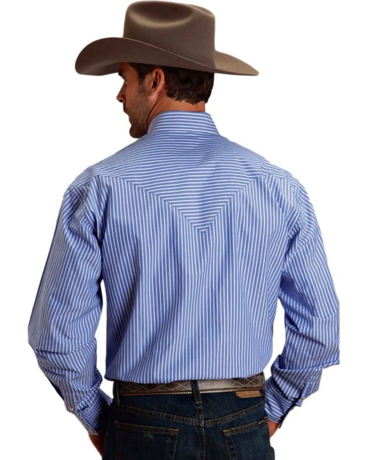 Product Name:  Stetson Men's Striped Long Sleeve Snap Western Shirt