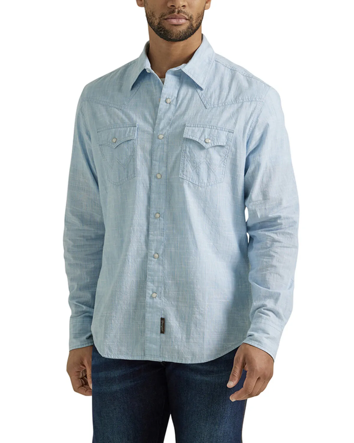 Product Name:  Wrangler Retro Men's Retor Solid Long Sleeve Snap Western Shirt - Tall