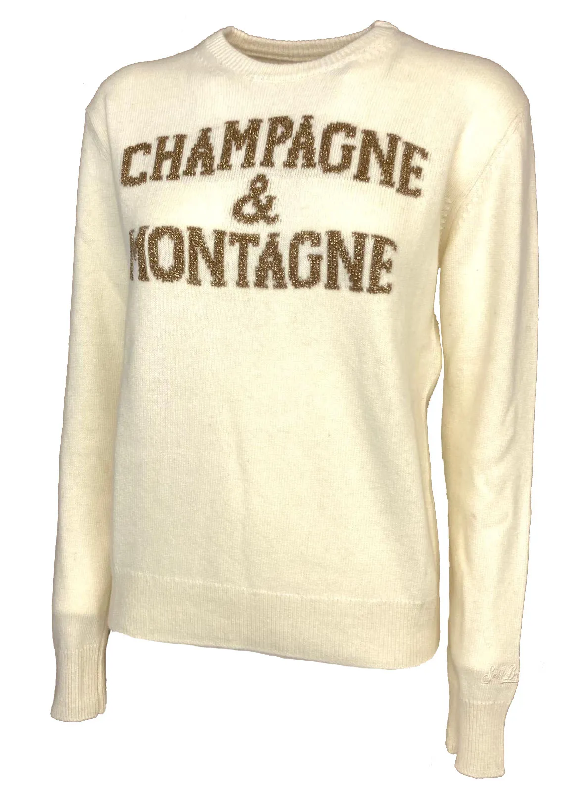 PULLOVER DONNA BIANCO CHAMPAGNE & MONTAGNE