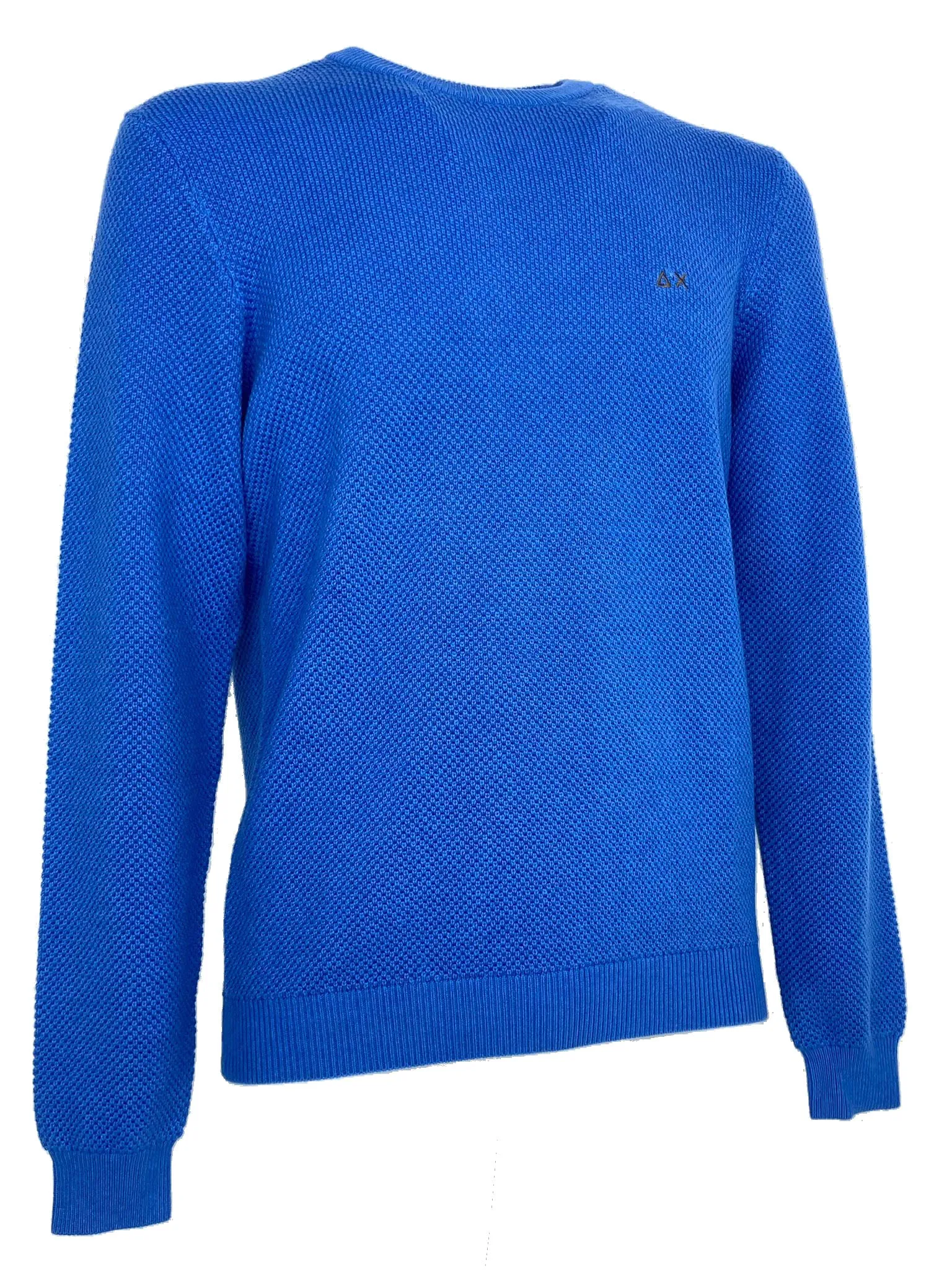 PULLOVER UOMO AZZURRO MISTO LANA