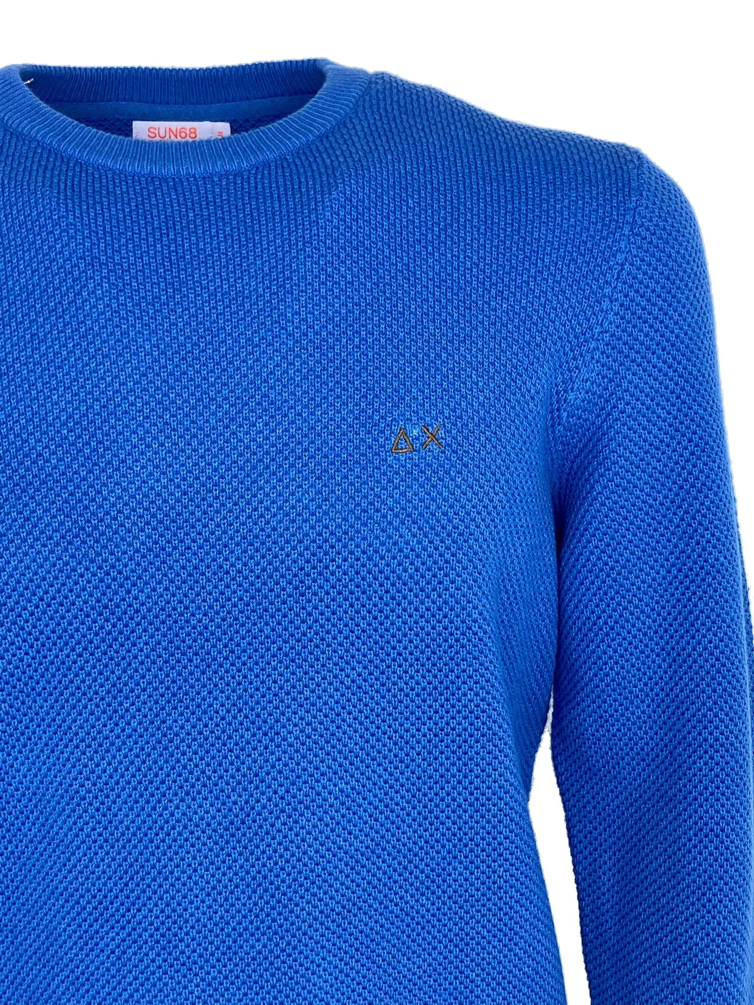 PULLOVER UOMO AZZURRO MISTO LANA