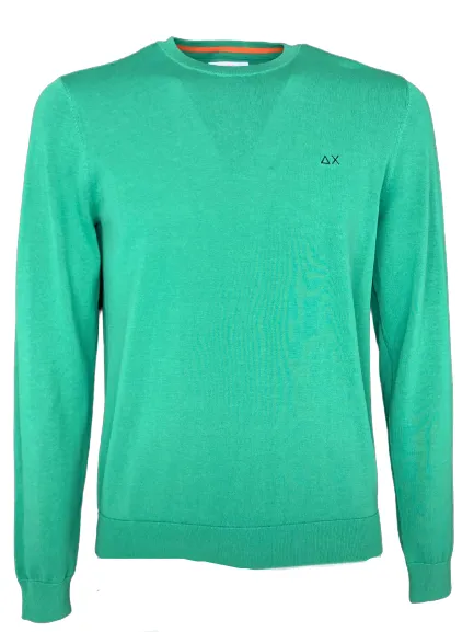 PULLOVER UOMO VERDE ACQUA