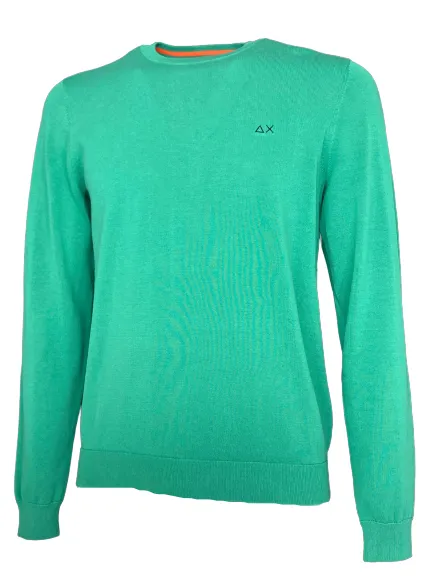 PULLOVER UOMO VERDE ACQUA