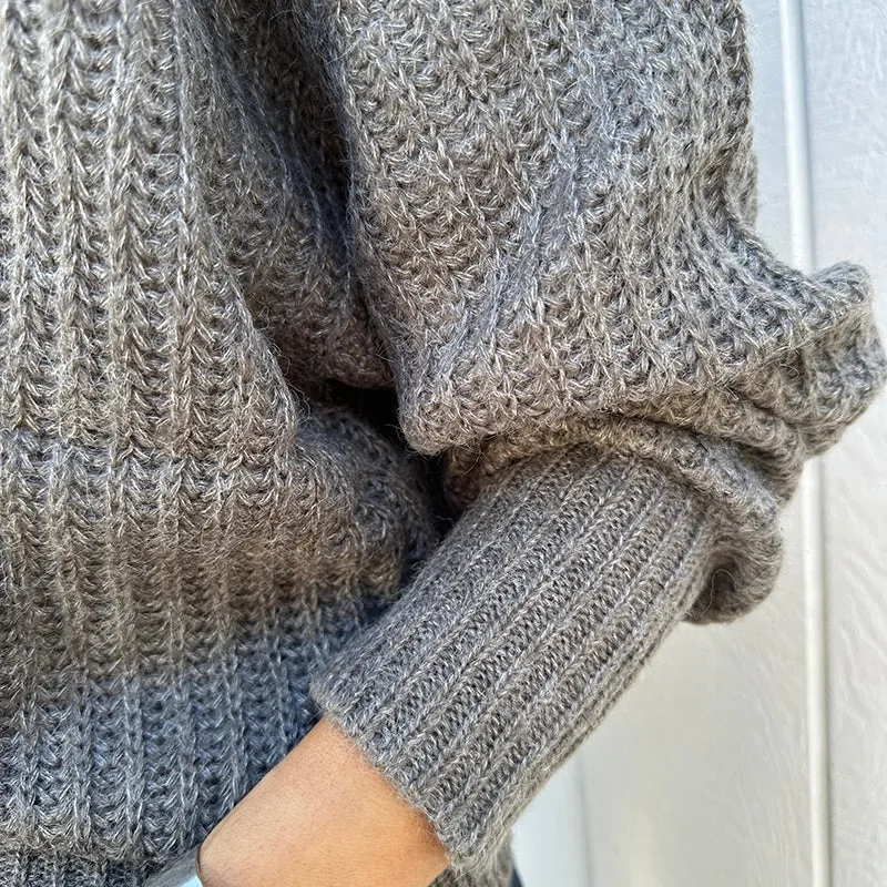 Ribbed Turtleneck Sweater