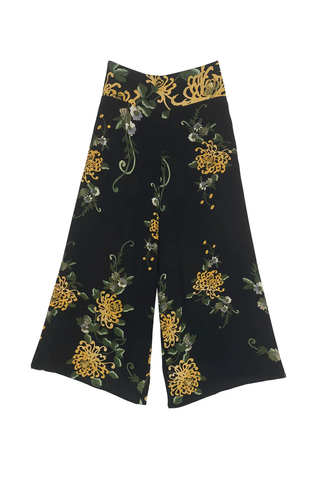 Sacs of Ashbourne   One Hundred Stars Palazzo Pants Chrysanthemum Black