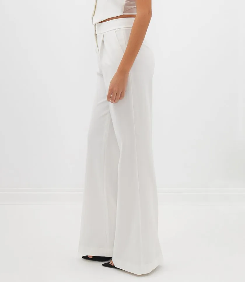 SANS FAFFPIN TUCK PALAZZO PANTS