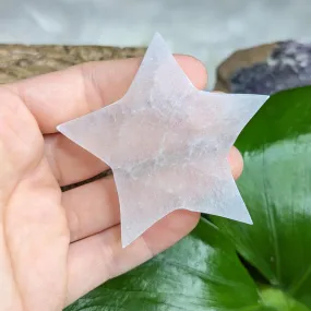 Selenite Star Carving ~ Recharge crystals