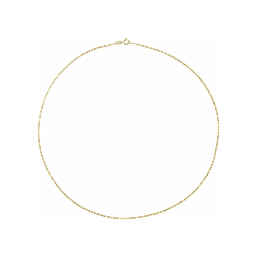 SOLID GOLD 1.3MM MIRROR CHAIN