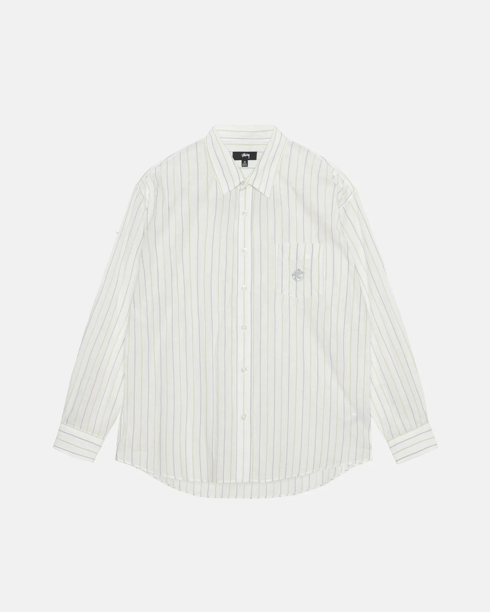 STUSSY  |Stripes Unisex Street Style Long Sleeves Cotton Logo