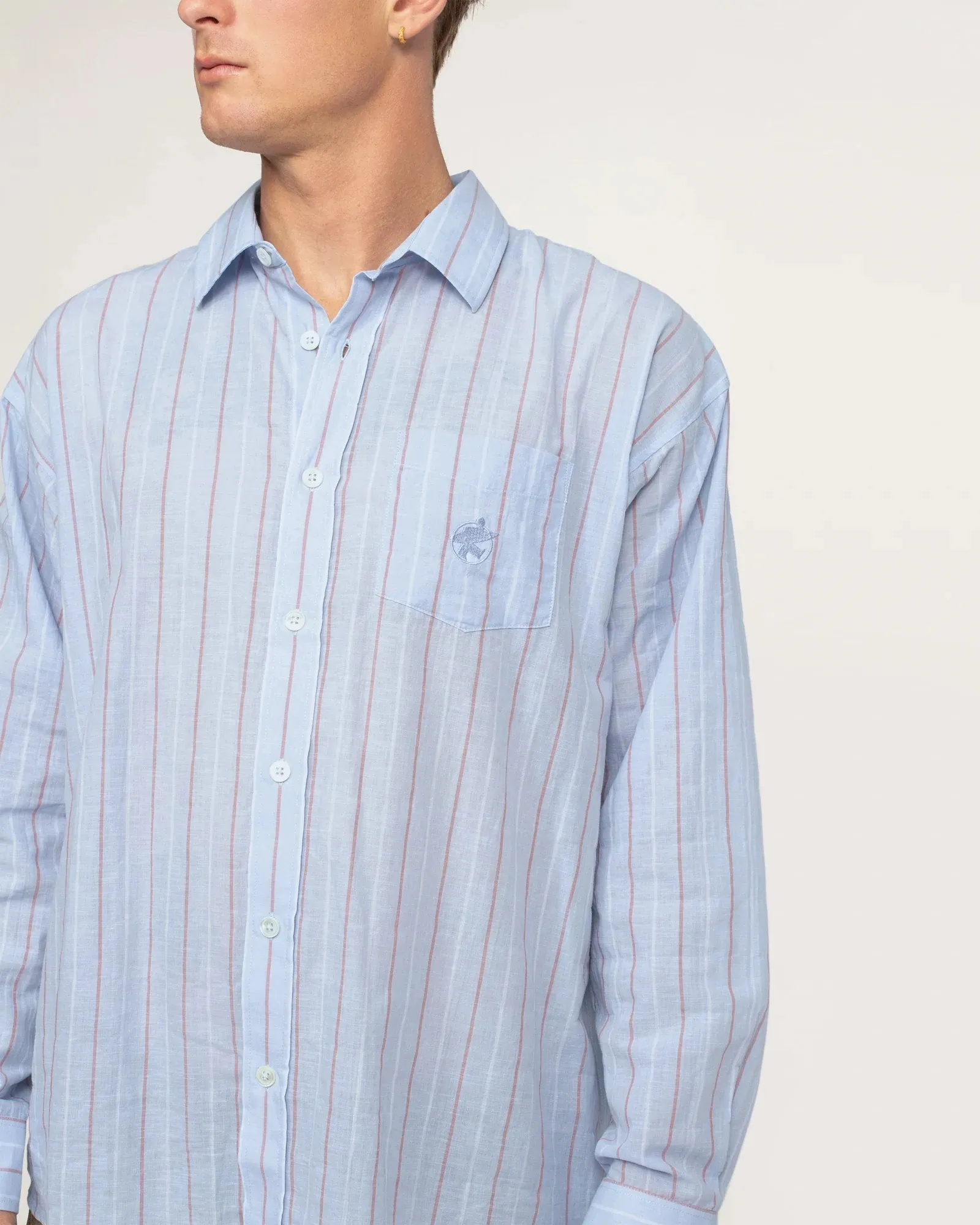 STUSSY  |Stripes Unisex Street Style Long Sleeves Cotton Logo