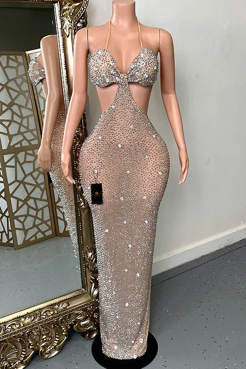 Sutton Rhinestone Dress (Ready To Ship)