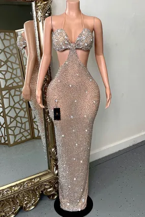 Sutton Rhinestone Dress (Ready To Ship)