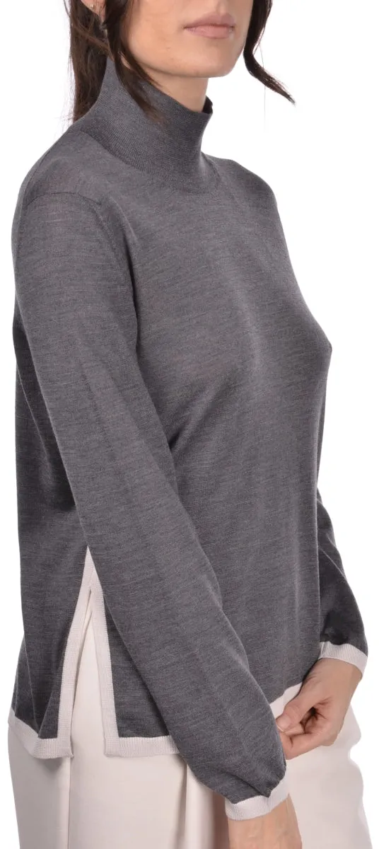 Sweater - Charcoal Grey/Off-White