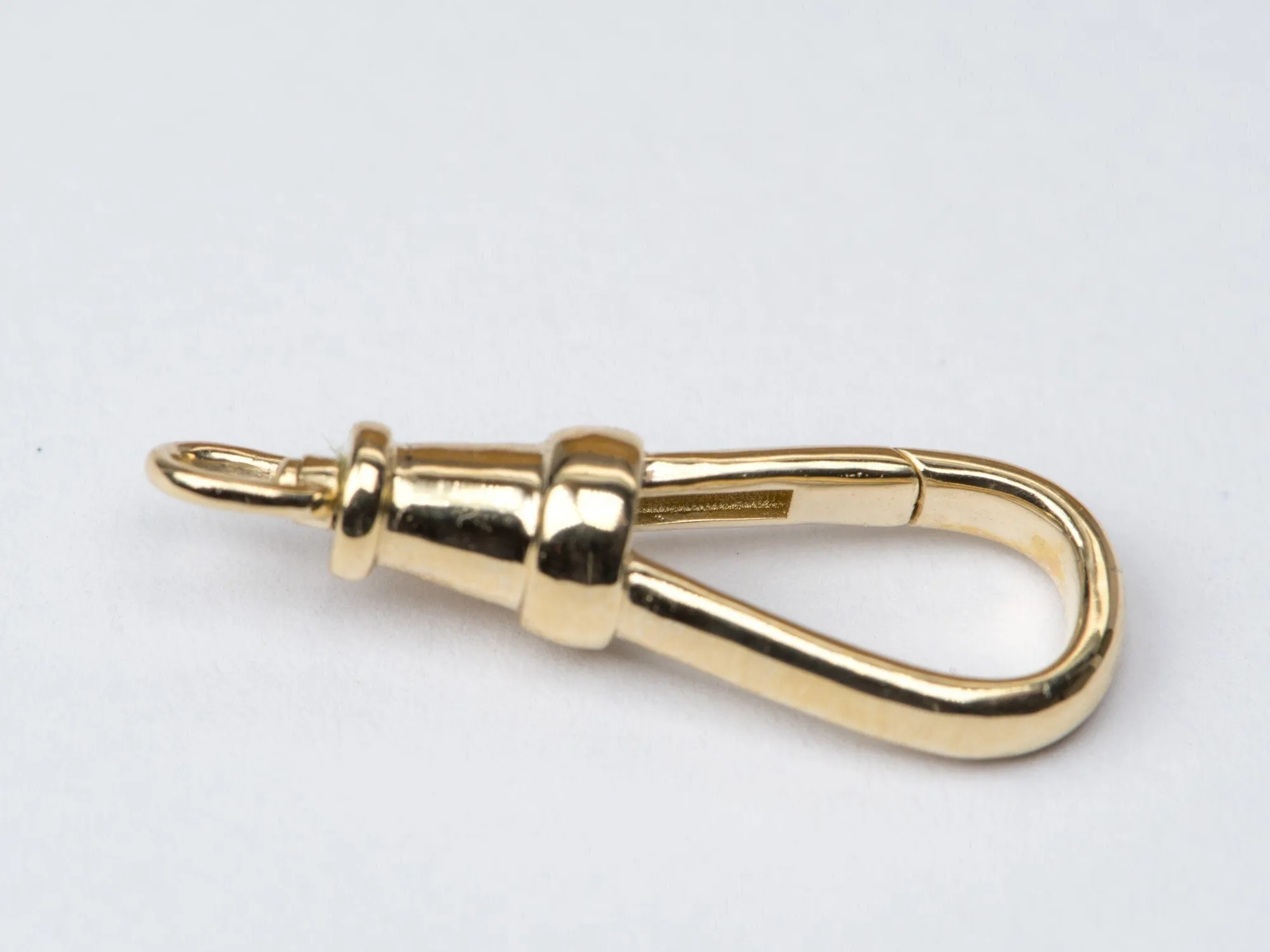 Swivel Dog Clip 25x8mm 14K Gold Pendant Charm Holder M4020