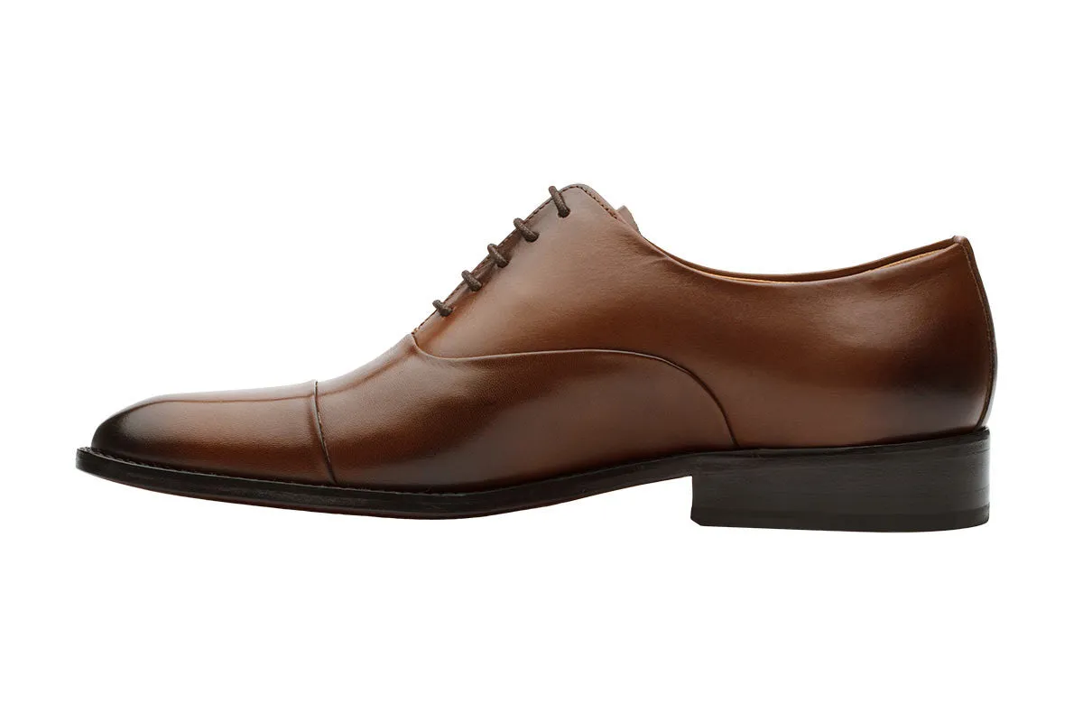 Toecap Oxford Pleated – Chocolate Brown