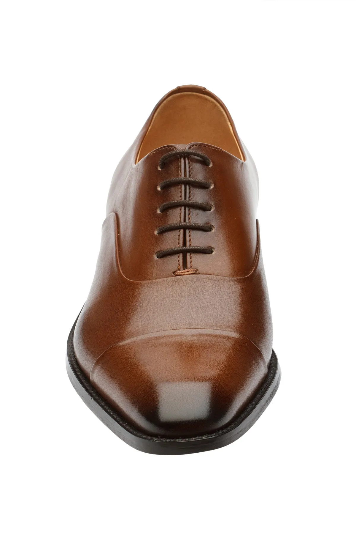 Toecap Oxford Pleated – Chocolate Brown