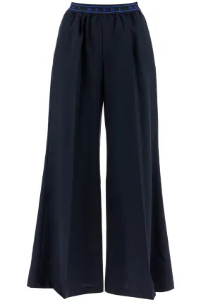 tropical wool palazzo pants for PAMA0428U2 TW839 BLUBLACK