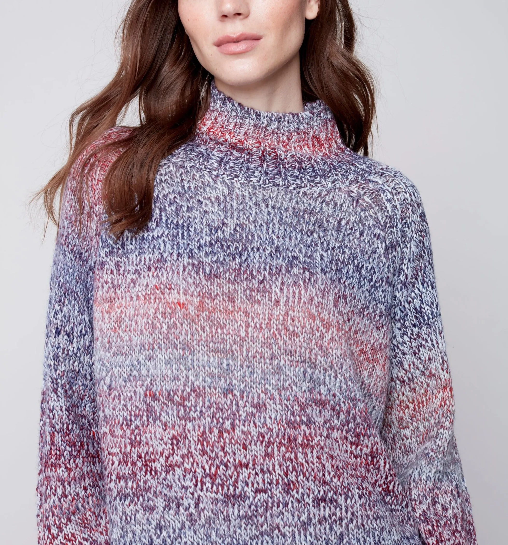 Turtle-Neck Knit Sweater